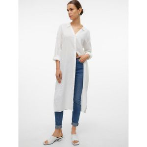 Vero Moda Jurk met overhemdkraag VMLINN LOOSE CALF SHIRT WVN NOOS