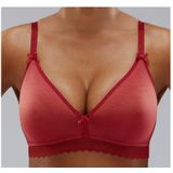 Petite fleur Bralette-bh zonder beugels met kanten band, gemaakt van zacht katoen, basic lingerie (Set van 2)