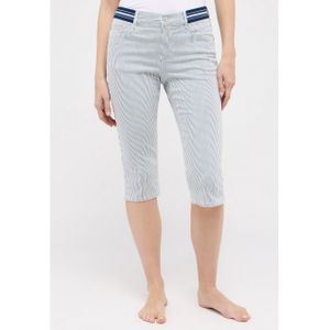 Angels - ANACAPRI SPORTY - Capri Broek - Blauw - Katoen 89% - Polyester 8% - Elastan 3%