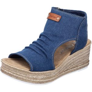 Rieker Schachtsandalen , wedge sandal, zomerschoen, plateauzool, in vegan uitvoering