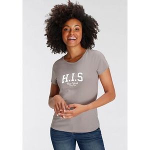 H.I.S T-shirt met logoprint voor