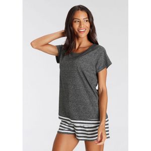 Vivance Dreams Shortama met strepen-details (2-delig)