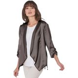 Creation L Premium blouseblazer in zomers lichte, chic glanzende kwaliteit