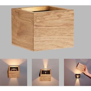 Honsel Leuchten Wandlamp Shine-Wood (1 stuk)