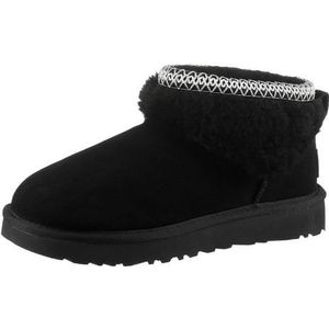 UGG Boots zonder sluiting CLASSIC ULTRA MINI MAXI CURLY Winterlaarzen, snowboots met textielband aan de schacht