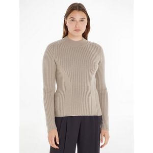 Calvin Klein Gebreide trui SOFT WOOL RIB MOCKNECK SWEATER