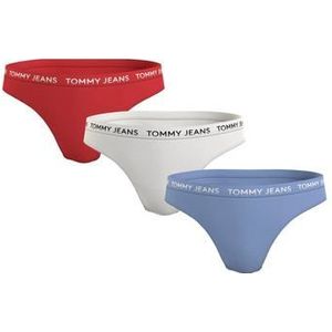 Tommy Hilfiger Underwear String 3P CLASSIC THONG (EXT SIZES) met elastische tommy jeans-logoband (3 stuks, Set van 3)