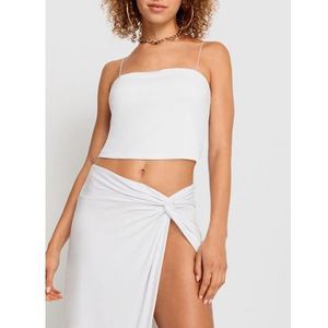 LSCN by LASCANA Top met spaghettibandjes en midi rok (set, 2-delig, En midi rok)