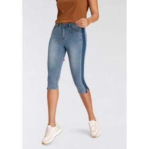 Arizona Capri jeans Ultra Stretch Highwaist met strepen opzij