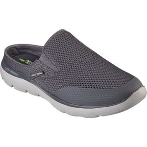 Zomer - Slippers - Grijs - Textiel - Sportieve Look