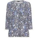 Olsen shirt met 3/4-mouwen met tuniekhals