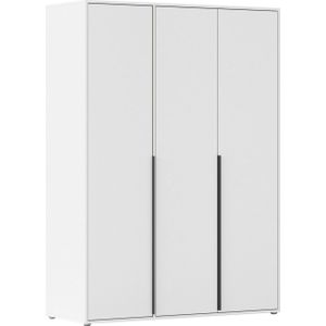 rauch Draaideurkast Kledingkast Kast Garderobe Wasmand NAGATA veel Opbergruimte met moderne stanggrepen in grijs metallic topseller made in germany