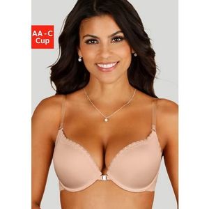 Lascana Push-up-bh met sluiting aan de voorkant en transparante bandjes