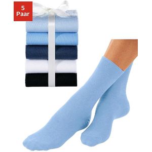 Go in Basic sokken unikleur (set, 5 paar)