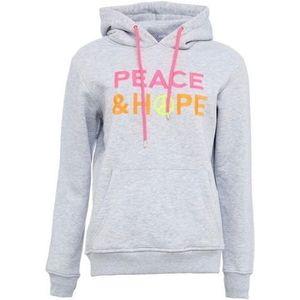 Zwillingsherz Hoodie met borduursel in neonkleuren