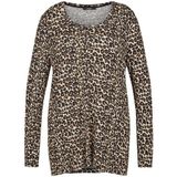 FRAPP Modern shirt met lange mouwen en luipaardprint