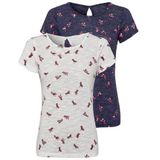 Vivance T-shirt met mooie kolibrie-print (Set van 2)
