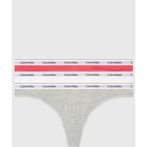 Calvin Klein String 3 PACK THONG (LOW-RISE) (3 stuks, Set van 3)