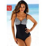 Lascana Badpak met zwart-witte contrastdetails en modellerend effect