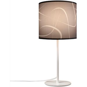 Paco Home Tafellamp Luca Tribal Retro nachtlamp met patroon E14 voor slaapkamer modern uni