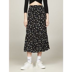 Tommy Jeans Curve Rok in a-lijn TJW FLORAL RUFFLE MIDI SKIRT EXT