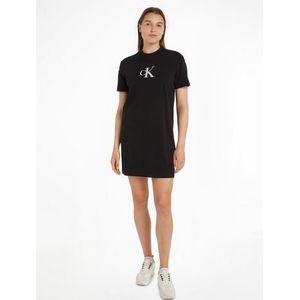 Calvin Klein Shirtjurk SATIN CK T-SHIRT DRESS