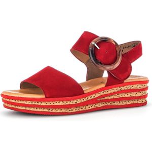 Gabor - Sandaal - Zwart - Zacht Leer - Comfortelastieken