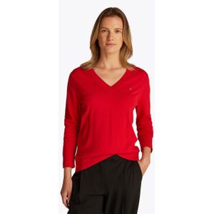 Tommy Hilfiger Trui met V-hals met logoborduursel