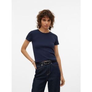Vero Moda Shirt met ronde hals VMCHLOE SS SHORT TOP JRS NOOS