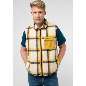 Jack Wolfskin Mouwloos fleecevest FELSLICHT CHECK VEST M