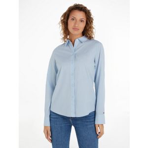 Tommy Hilfiger Overhemdblouse ESS POPLIN REGULAR SHIRT met popeline, geborduurd tommy hilfiger logo