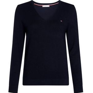 Tommy Hilfiger Trui met V-hals CO JERSEY STITCH V-NK SWEATER