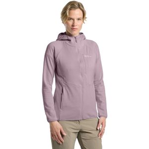 Jack Wolfskin Fleecejack met capuchon KOLBENBERG HOODED FZ W Gaasfleece, overgangsjas, ademend
