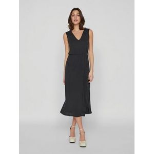 Vila Maxi-jurk VIMODALA V-NECK S/L MIDI DRESS - NOOS