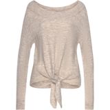Lascana Gebreide trui met u-vormige hals en knoopdetails, casual-chic