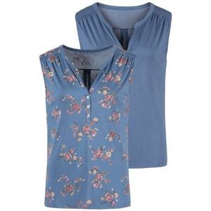 Lascana Shirttop in modieuze blouse-look (2-delig, Set van 2)