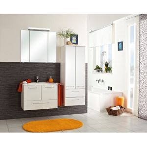 Spiegelkast - Glanzend Wit - MDF - Met Melaminehars Gecoat