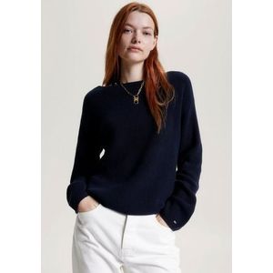 Tommy Hilfiger Gebreide trui in ribgebreide look