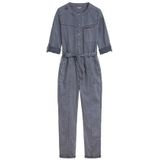 Sandwich denim jumpsuit