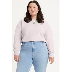 Levi's Plus Sweatshirt Standard Crew met klein logoborduursel