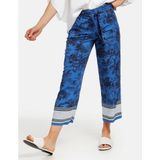 Gerry Weber korte vrijetijdsbroek »Bedruckte Hose mit Saumbordüre«