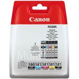 Canon »PGI-580/CLI-581 BK/CMYK Multi Pack 5-farbig« inktpatroon