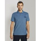 TOM TAILOR poloshirt »Zweifarbiges Poloshirt mit kleiner Stickerei«