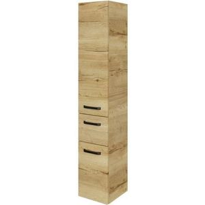 Saphir Hoge kast Serie 4010 badkamerkast 30 cm breed, met 2 deuren en 1 lade