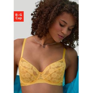 Lascana Beugel-bh van delicate, elastische jacquard kant en fijn mesh, sexy lingerie