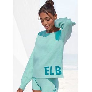 Elbsand Gebreide trui -Loungesweatshirt van hoogwaardig breiwerk met gebreid logo, loungewear