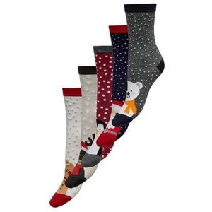 Only Vrijetijdssokken ONLCHRISTMAS 5-PACK SOCKS IN A BOX (5 paar)