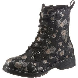 Dockers by Gerli Hoge veterschoenen met bloemenprint