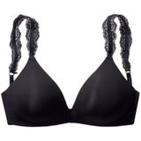 Lascana Push-up-bh zonder beugel met prachtige kantbanden, lingerie