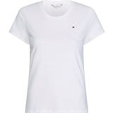 TOMMY HILFIGER shirt met ronde hals »SLIM ROUND-NK TOP SS«